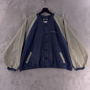 Vintage Paramount Pictures Varsity Jacket Mens Size XL Blue Movie Two Tone